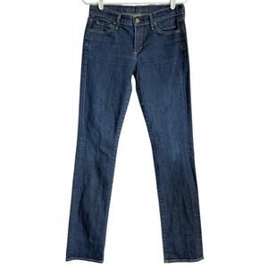 Citizens Of Humanity Women's Mid Rise Straight Stretch Blue Denim Jeans Size 28